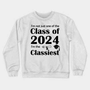 Lispe Not Just One of the Class of 2024 Crewneck Sweatshirt